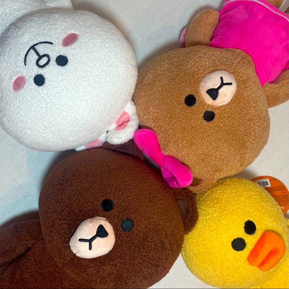 Gund Other - LAST DAY! Rare set of 4 Gund Plush Standing Line Friends BNWT PRICE FIRM!